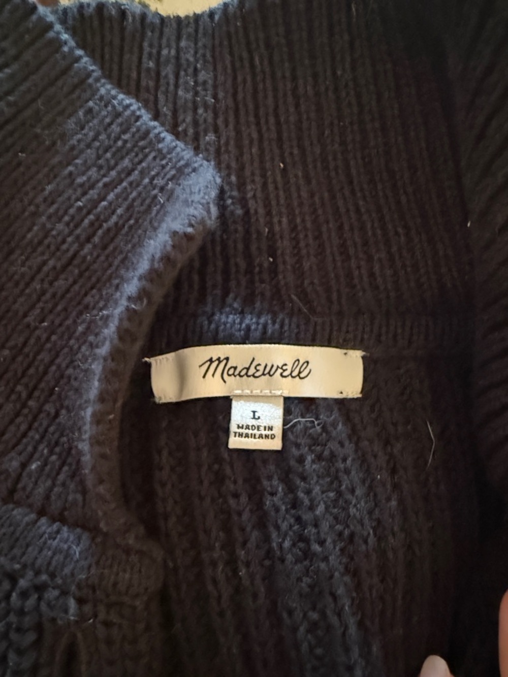Madewell Black and White Striped Knit Cardigan - Picture 2 of 3